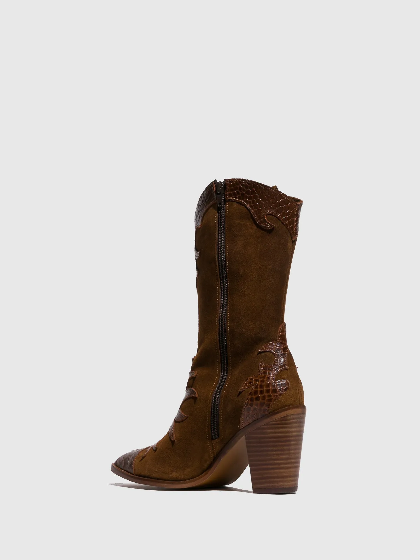 Brown Pointed Toe Boots