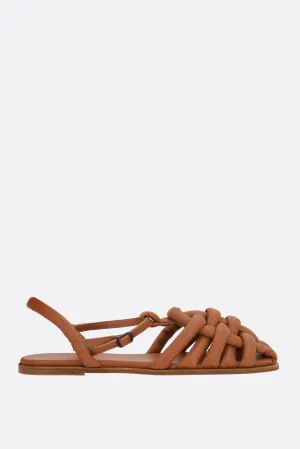 Cabersa flat sandals in padded nappa