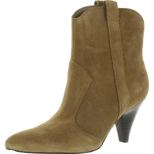 Carissa Womens Suede Pull On Ankle Boots