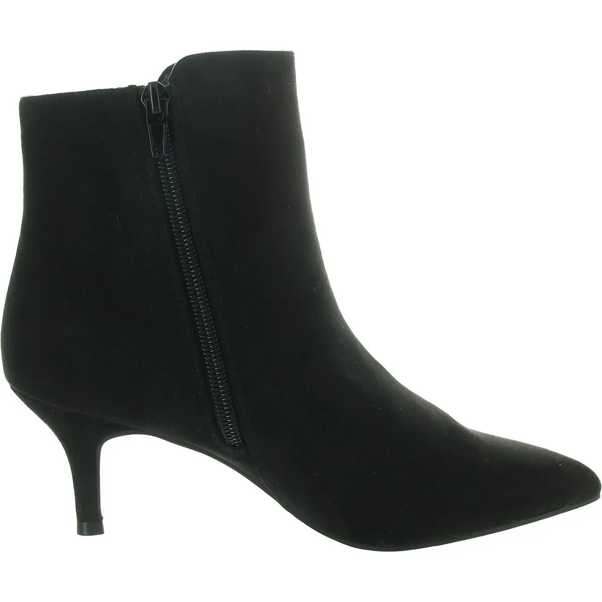Carminee Womens Zipper Faux Suede Booties