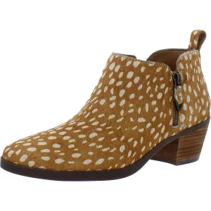 Cecily Womens Calf Hair Ankle Boots