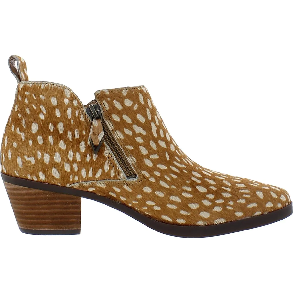 Cecily Womens Calf Hair Ankle Boots
