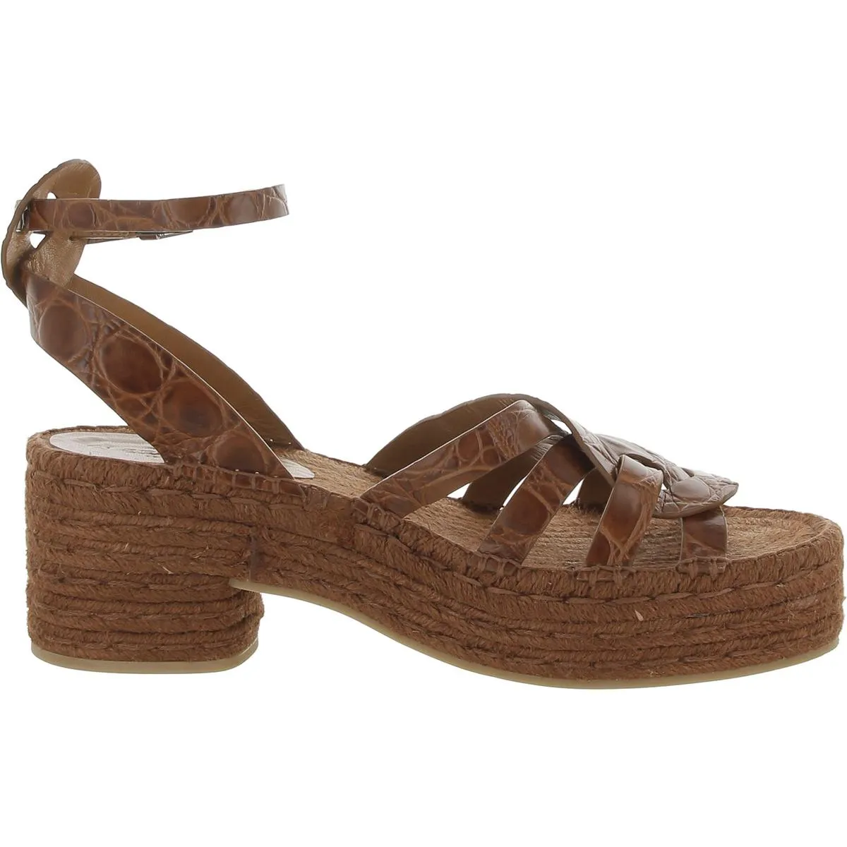 Chaya 9 Womens Leather Strappy Platform Sandals