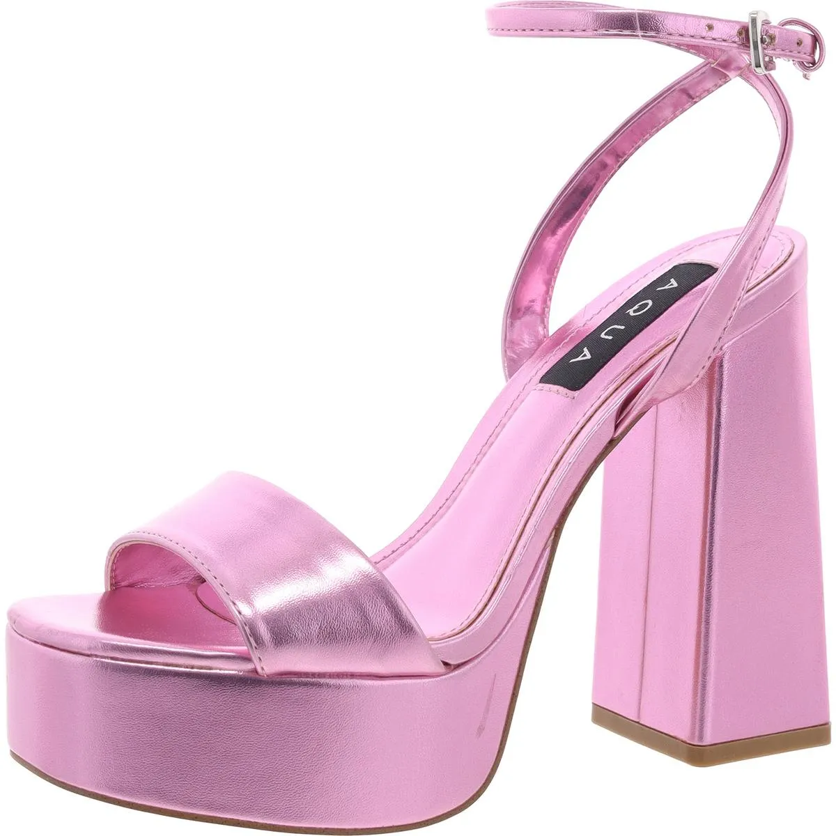 Cher Womens Patent Dressy Platform Sandals