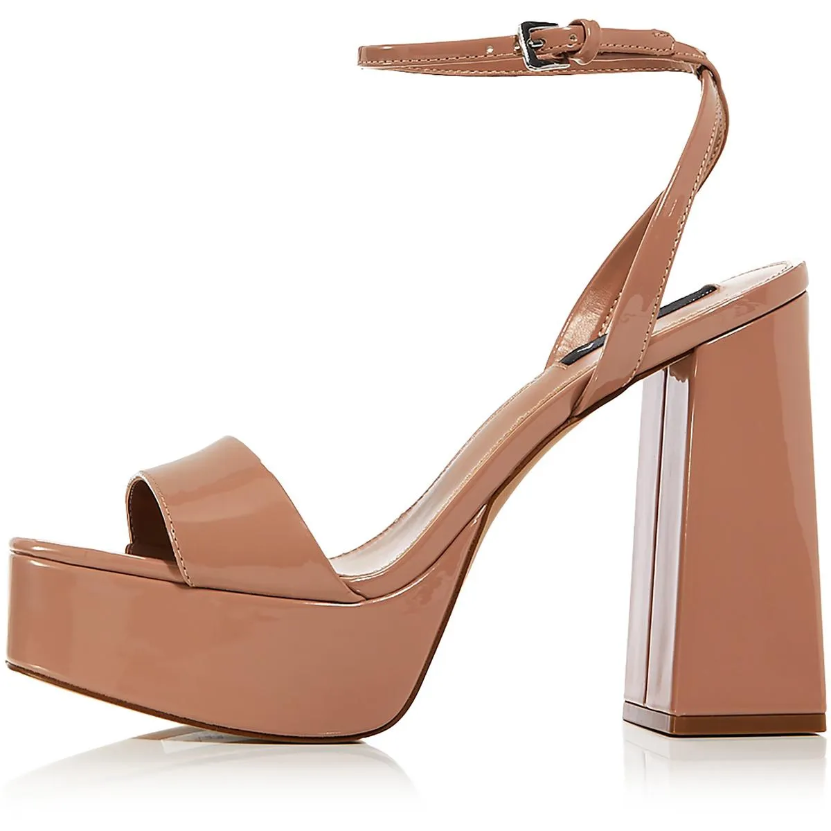 Cher Womens Patent Dressy Platform Sandals