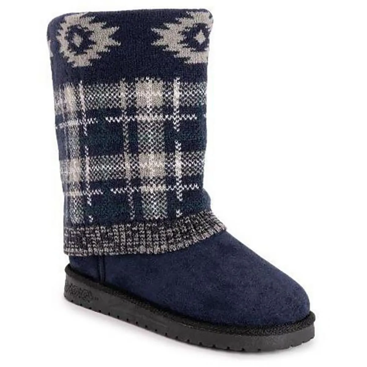 Cheryl Womens Knit Faux Suede Winter & Snow Boots