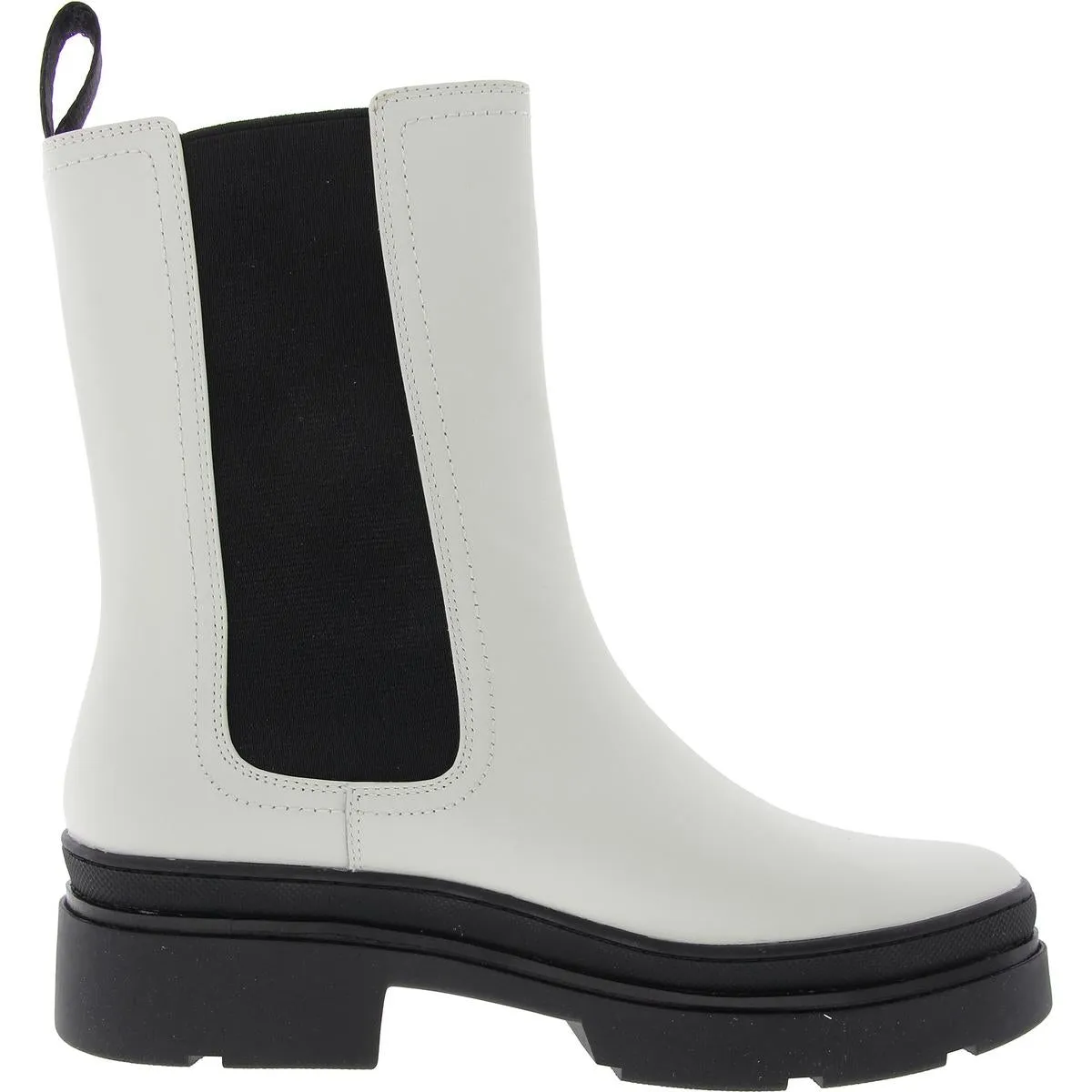 Chloe Womens Stretch Leather Chelsea Boots