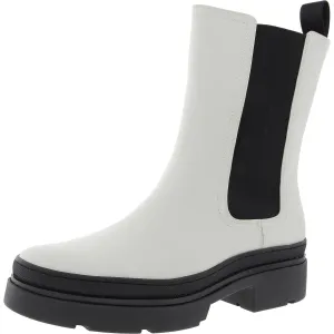 Chloe Womens Stretch Leather Chelsea Boots