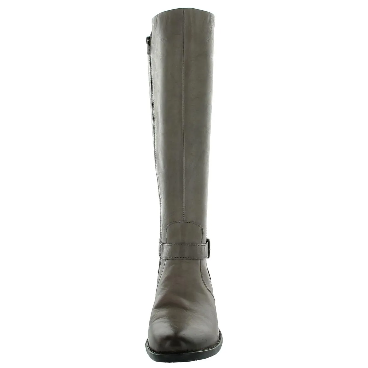 Cosna Womens Leather Block Heel Riding Boots