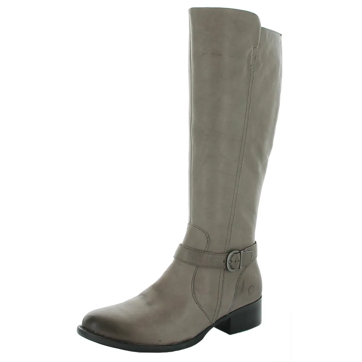 Cosna Womens Leather Block Heel Riding Boots