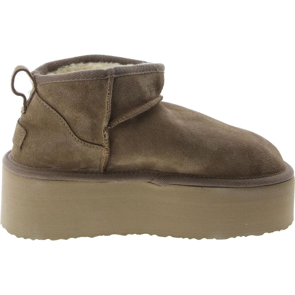 Cozy Womens Suede Round Toe Ankle Boots