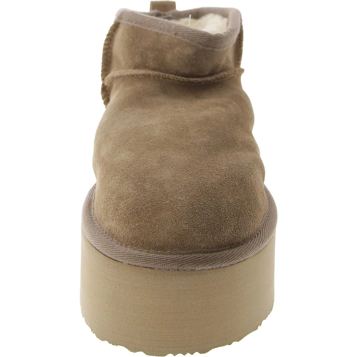 Cozy Womens Suede Round Toe Ankle Boots