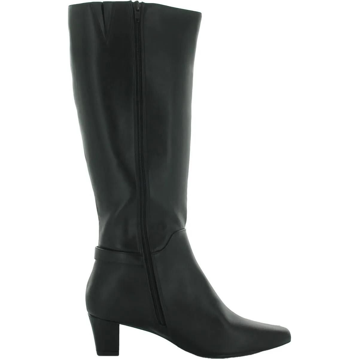 Crisslynne Womens Slip On Square Toe Knee-High Boots