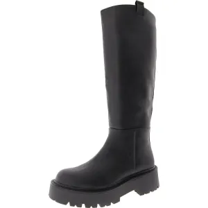 Crowww Womens Faux Leather Tall Knee-High Boots