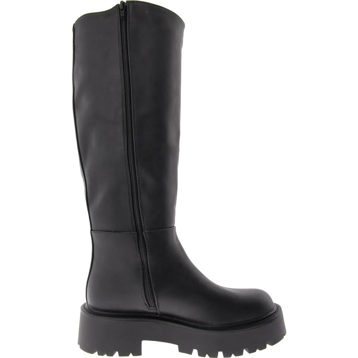 Crowww Womens Faux Leather Tall Knee-High Boots