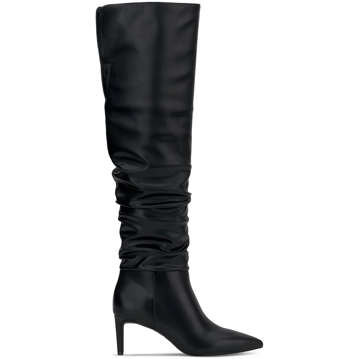 Damoni Womens Slouchy Faux Leather Over-The-Knee Boots