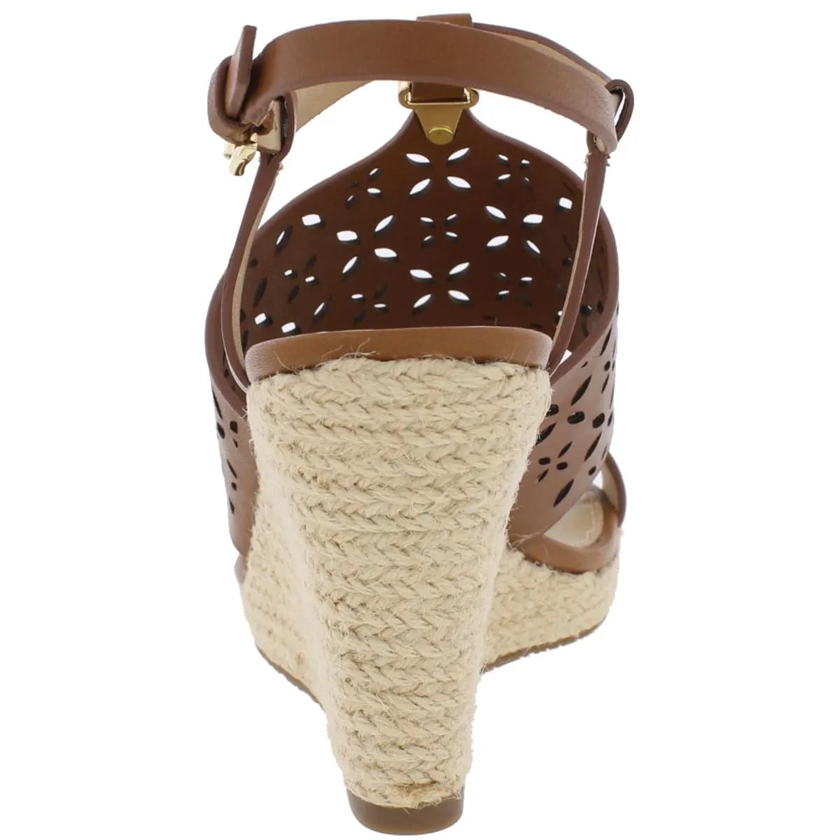 Darci Womens Open Toe Cut-Out Wedge Sandals