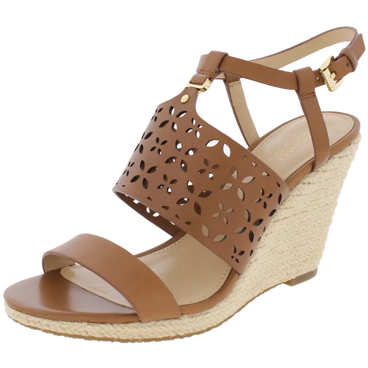 Darci Womens Open Toe Cut-Out Wedge Sandals