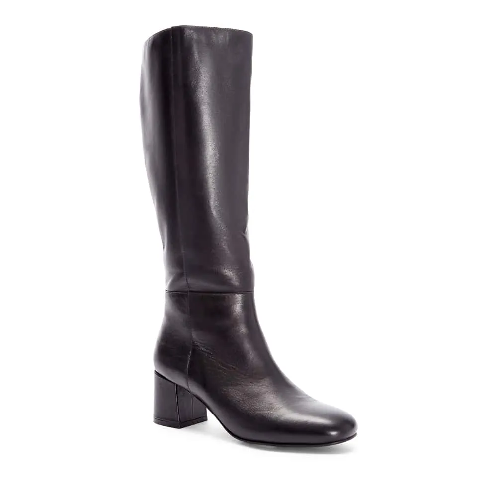 Debut Boot in Black Leather