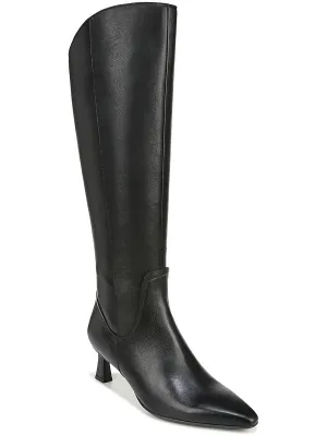 Deesha NC Womens Leather Narrow Calf Knee-High Boots