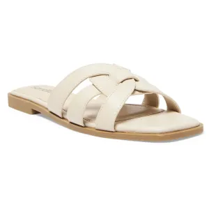 Demi Slide in Beige Smooth