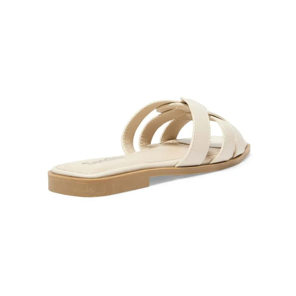 Demi Slide in Beige Smooth