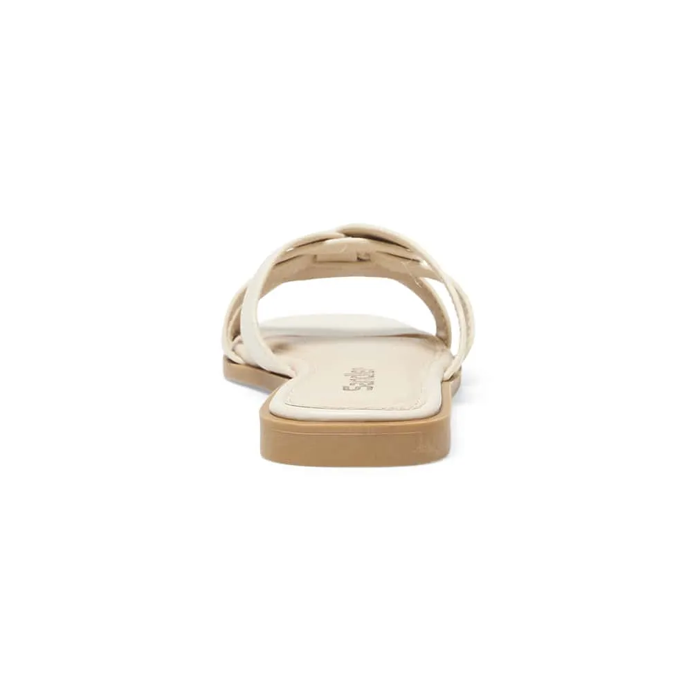 Demi Slide in Beige Smooth
