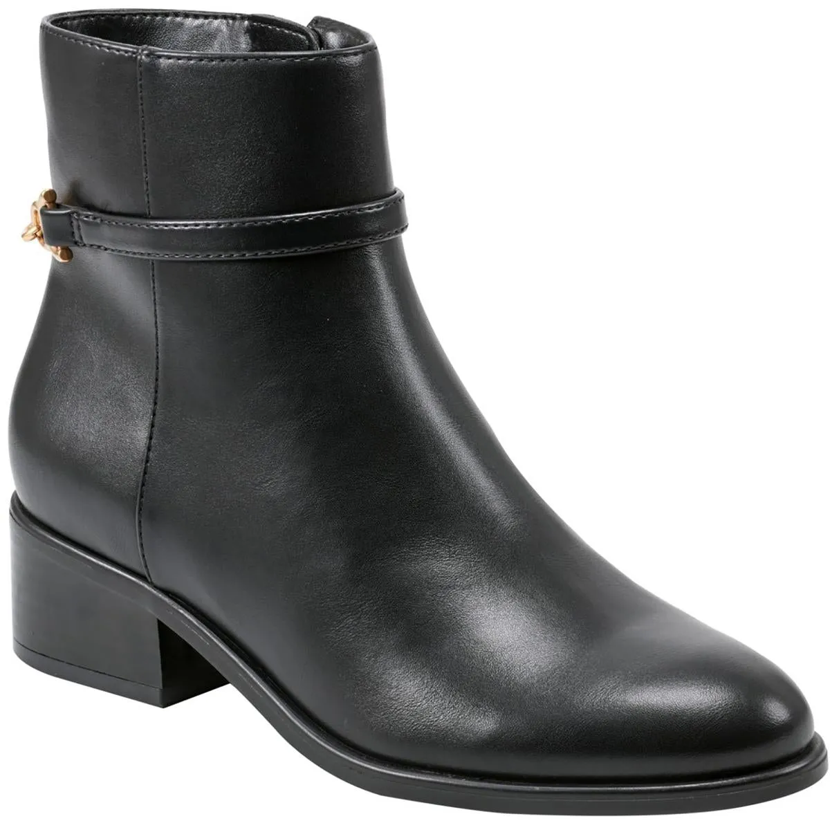 Despina 3 Womens Zipper Faux Leather Booties