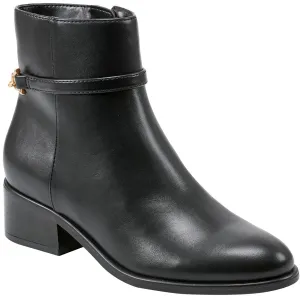 Despina 3 Womens Zipper Faux Leather Booties
