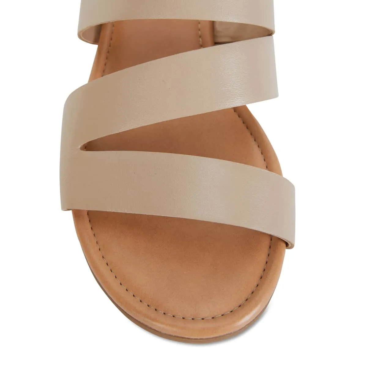 Detour Slide in Nude Leather