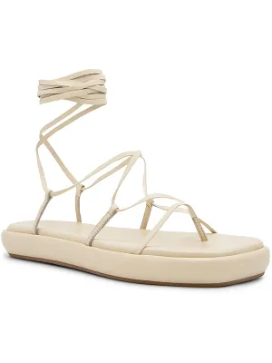 DINE02 Womens Faux Leather Lifestyle Lace-Up