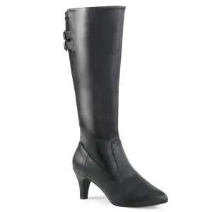 DIVINE-2018 Black Faux Leather