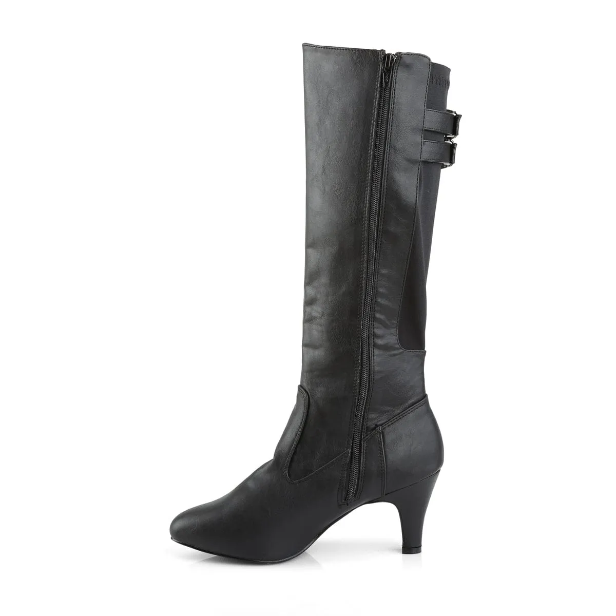 DIVINE-2018 Black Faux Leather