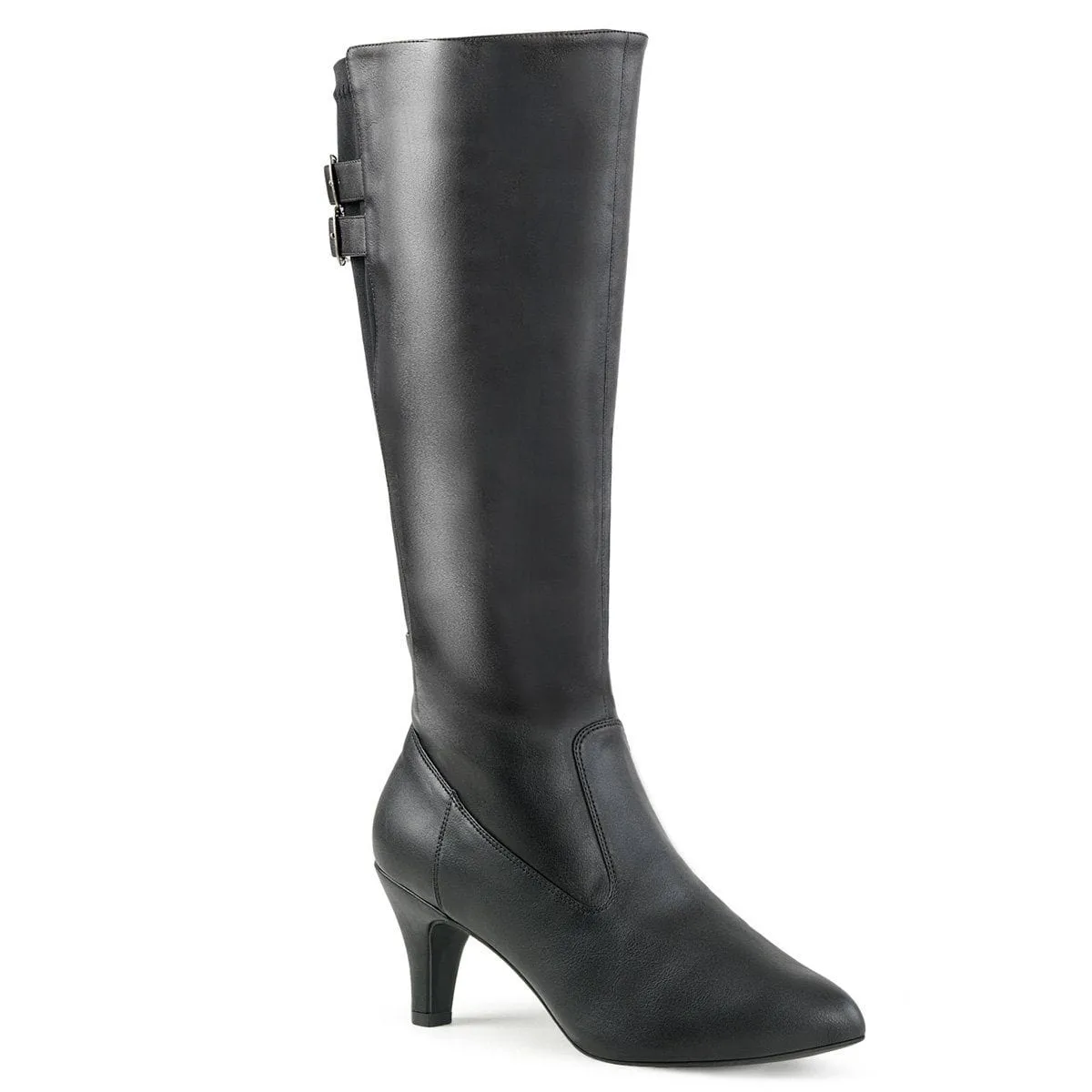 DIVINE-2018 Black Faux Leather