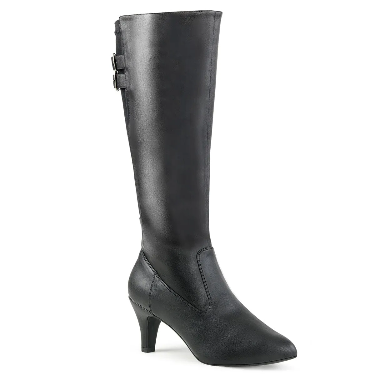 DIVINE-2018 Black Faux Leather