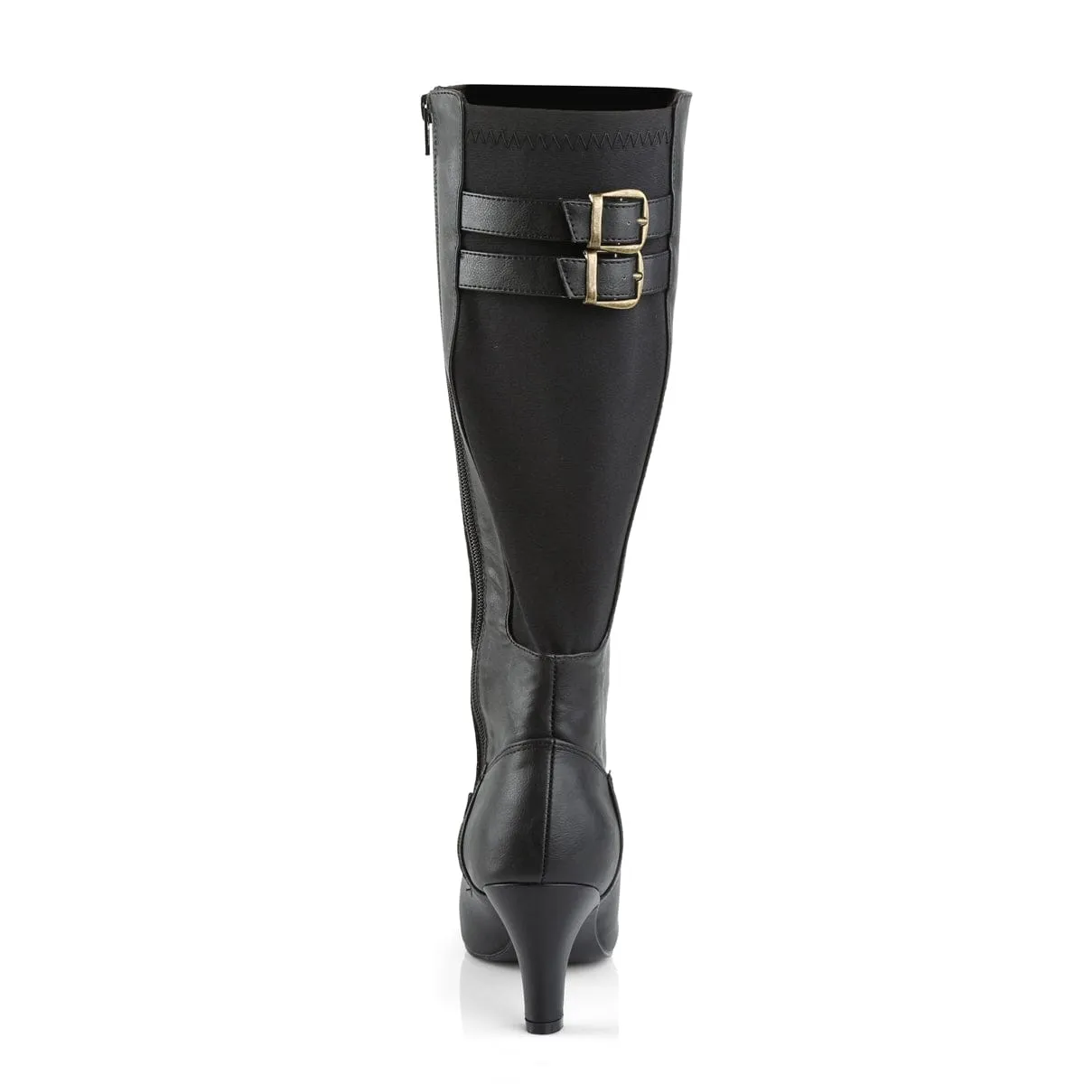 DIVINE-2018 Black Faux Leather