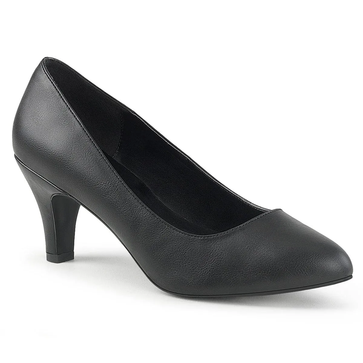 DIVINE-420 Black Faux Leather