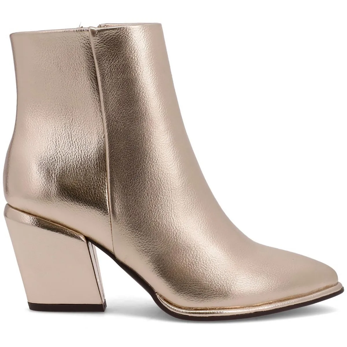 DOMINA Womens Crackle Manmade Ankle Boots