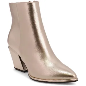 DOMINA Womens Crackle Manmade Ankle Boots