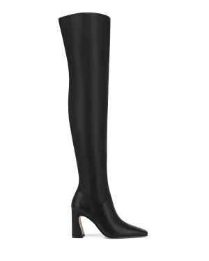 Dress Boot 001 Moto Cow Leather Black