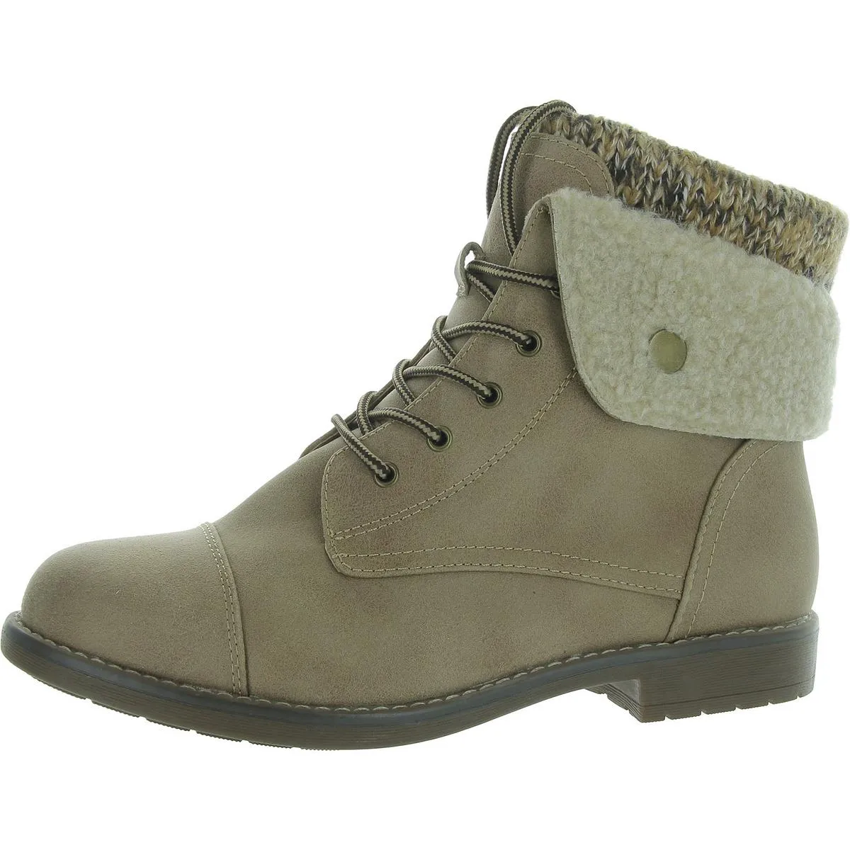 Duena  Womens Faux Fur Outdoors Booties