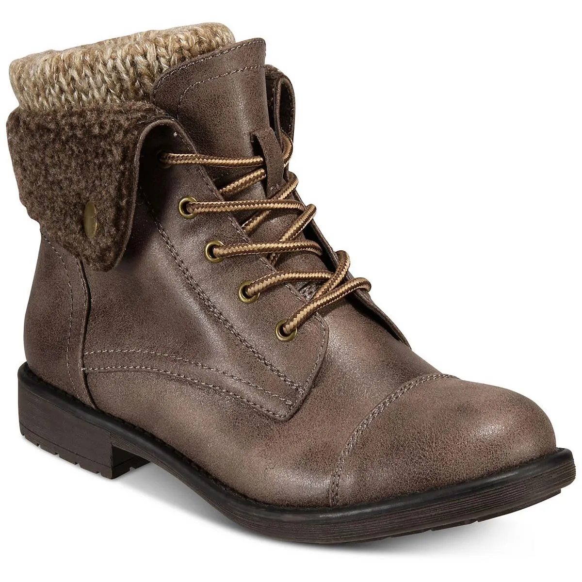 Duena  Womens Faux Fur Outdoors Booties