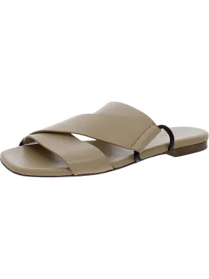 Dylan Womens Patent Strappy Slide Sandals