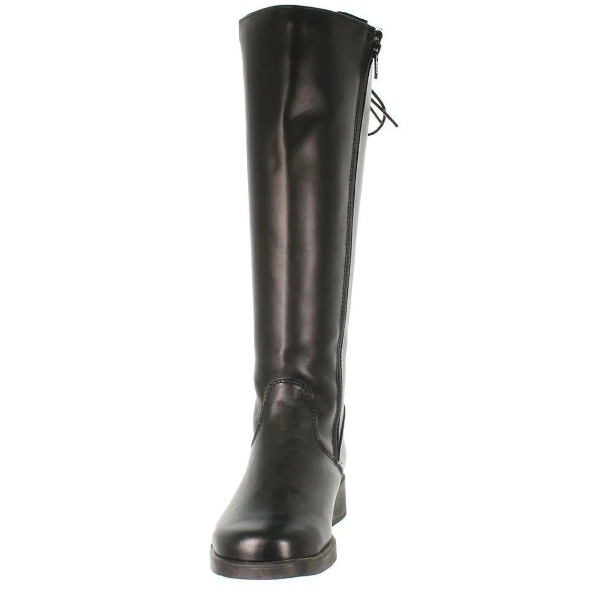 Emelyne  Womens Pull On Block Heel Mid-Calf Boots