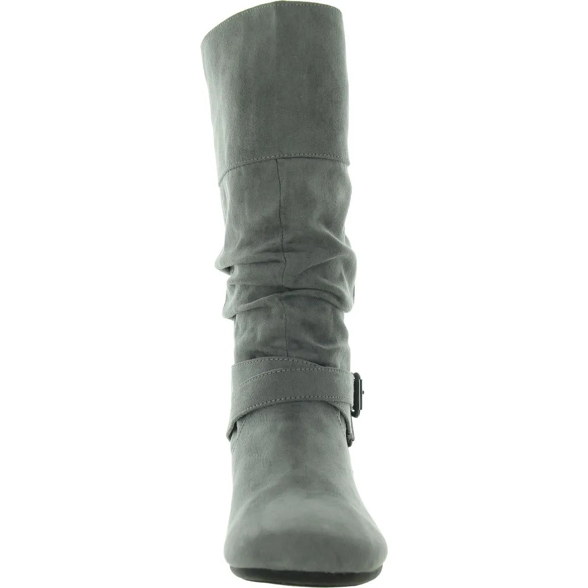 Emmy Womens Slouchy Faux Suede Mid-Calf Boots