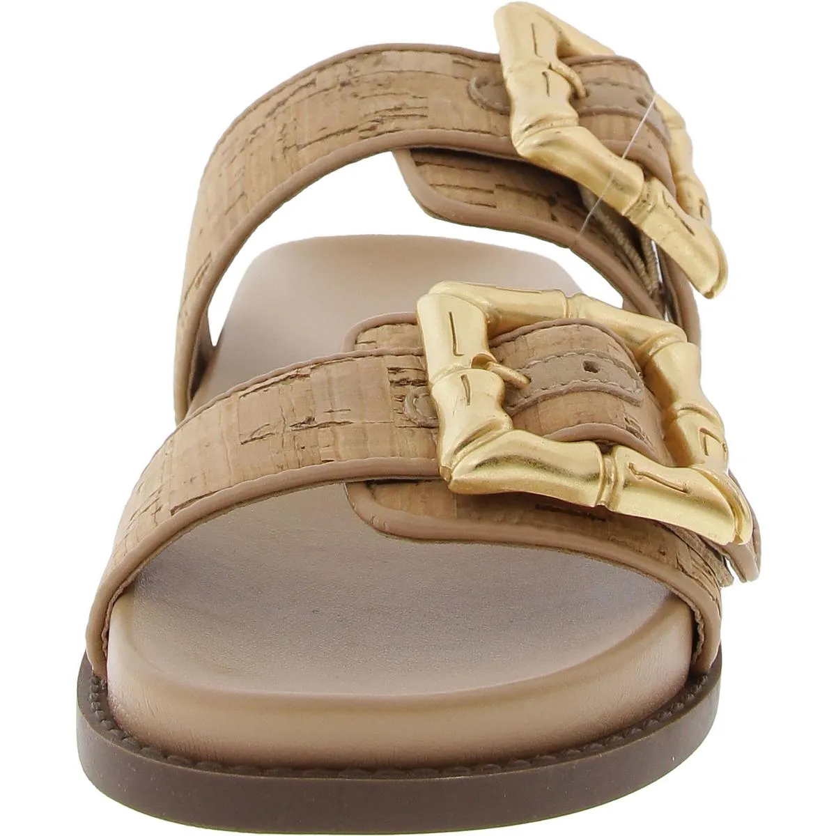 ENOLA Womens Leathee Manmade Slide Sandals