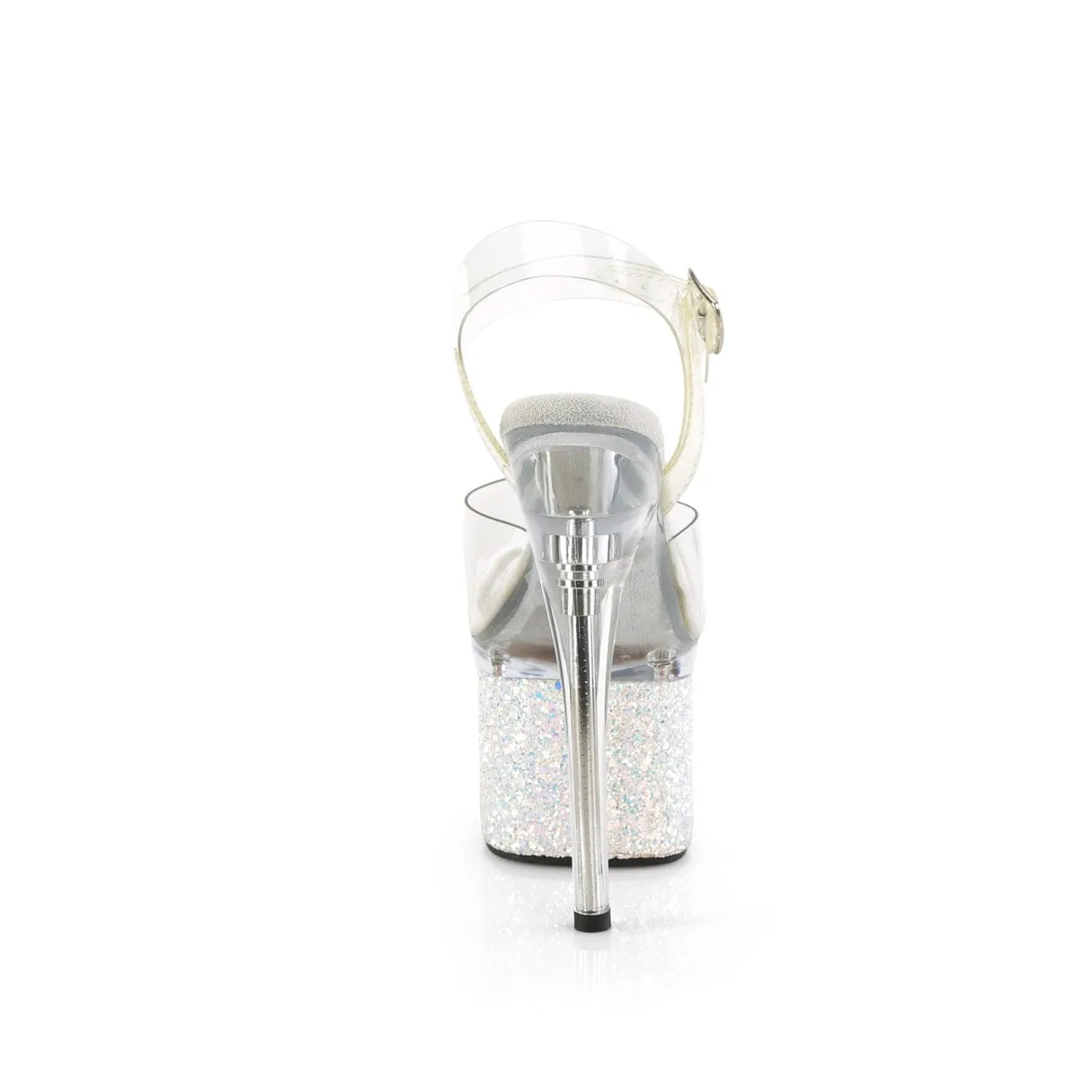 ESTEEM-708LG Clear/Clear-White Multi Glitter