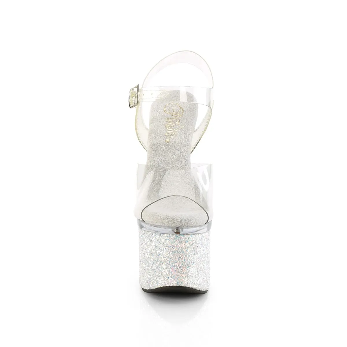 ESTEEM-708LG Clear/Clear-White Multi Glitter