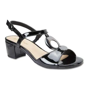 Estelle Heel in Black Patent