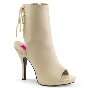 EVE-102 Cream Faux Leather